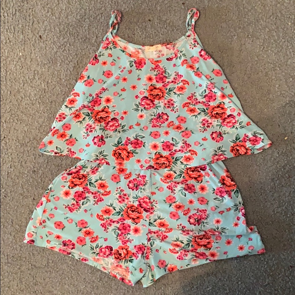 Teal romper